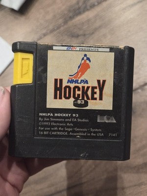 NHLPA Hockey 93 (Sega Genesis, 1992) CART ONLY