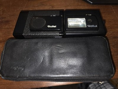Rollei A26 Camera & C26 Flash Gun Zeiss Sonnar Lens German Design With Bag