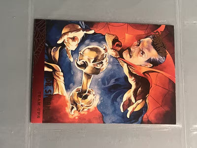 1995 Fleer Marvel Ultra Spider-Man Dr. Strange Team-Ups #115 Base Card