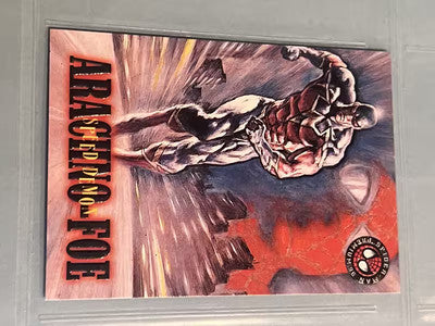 1996 Marvel Spider-Man Premium Arachino-Foe Speed Demon # 30 Card