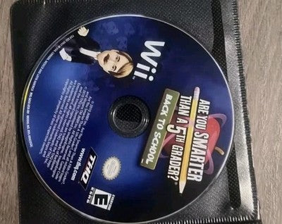 Are You Smarter Than A 5th Grader? Back to School (Wii, 2010) DISC ONLY
