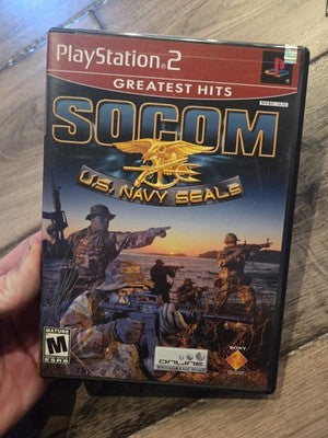 SOCOM U.S. Navy SEALs Greatest Hits  (Sony PlayStation 2 PS2, 2003) CIB