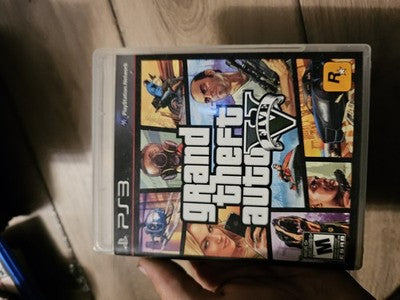 Grand Theft Auto V (PlayStation 3, 2013) CASE + MANUAL ONLY
