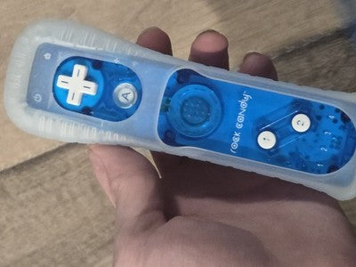 Rock Candy Wii Blue Wireless Motion Controller TESTED WORKING
