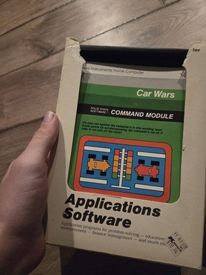 Ti-99/4A Texas Instrument Command Module CAR WARS 1981 w/ Manual & Box