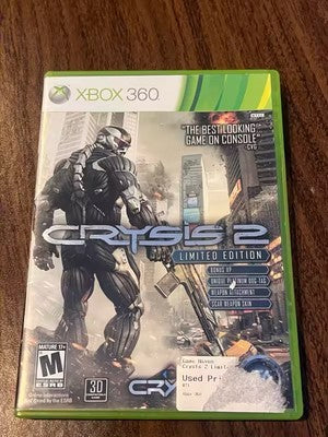 Crysis 2: Limited Edition (Microsoft Xbox 360, 2011) NO MANUAL