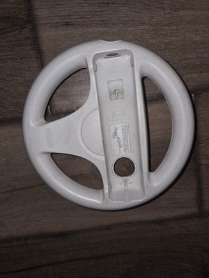 Nintendo Wii White Racing Steering Wheel for Mario Kart RVL-024 Genuine OEM