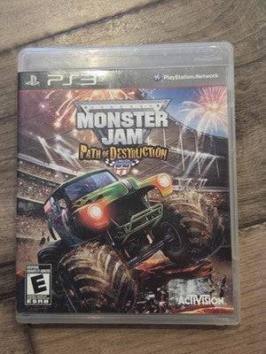 Monster Jam: Path of Destruction (Sony PlayStation 3 PS3, 2010) CIB COMPLETE