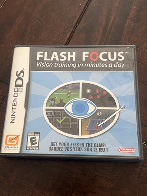 Flash Focus Vision Training (Nintendo DS, 2007) CIB COMPLETE