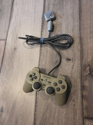 PlayStation 1 Controller SCPH-1200 Yellowed Analog PS1 Gray OEM TESTED