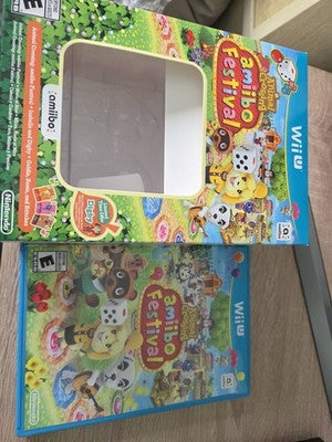 Animal Crossing: Amiibo Festival (Nintendo Wii U, 2015) WITH BOX NO AMIIBO
