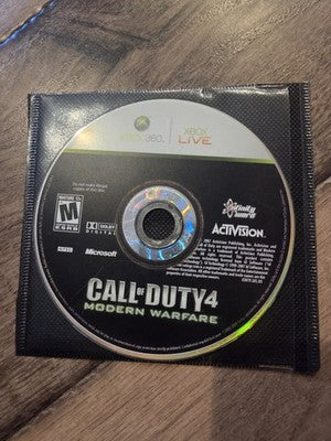 Call of Duty 4: Modern Warfare (Microsoft Xbox 360, 2007) Disc Only