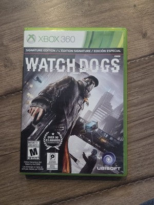 Watch Dogs: Signature Edition (Microsoft Xbox 360, 2014) CIB COMPLETE