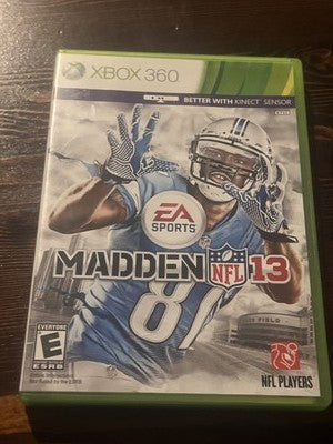 Madden NFL 13 (Microsoft Xbox 360, 2012) CIB COMPLETE