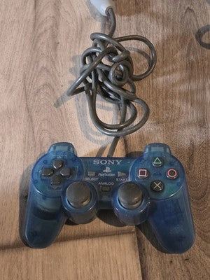 Sony PlayStation 1 PS1 PSOne Analog Controller Island Blue SCPH-1200 OEM TESTED