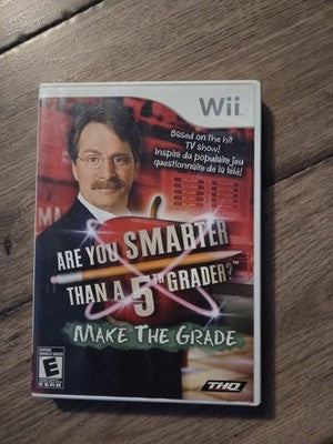 Are You Smarter Than a 5th Grader Make the Grade (Nintendo Wii, 2008) NO MANUAL