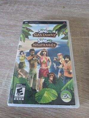 The Sims 2: Castaway (Sony PSP Playstation Portable, 2007) CIB COMPLETE