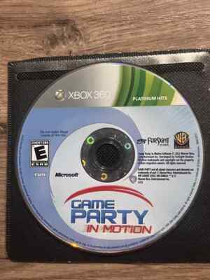 Game Party: In Motion - Platinum Hits (Microsoft Xbox 360, 2010) DISC ONLY