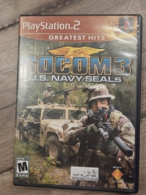 SOCOM 3: U.S. Navy SEALs - Greatest Hits (Sony PlayStation 2, 2005) CIB COMPLETE