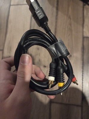 Official Microsoft Xbox Original RCA AV Video Cable Cord OEM