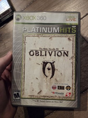 The Elder Scrolls IV Oblivion (Xbox 360, 2006) CASE ONLY + MANUAL