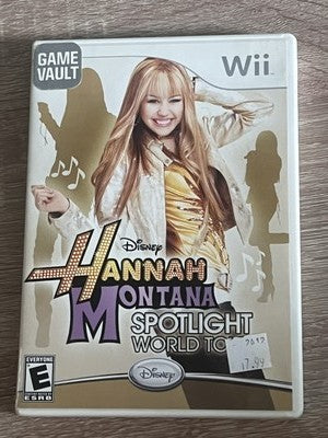 Hannah Montana: Spotlight World Tour (Nintendo Wii, 2007) NO MANUAL