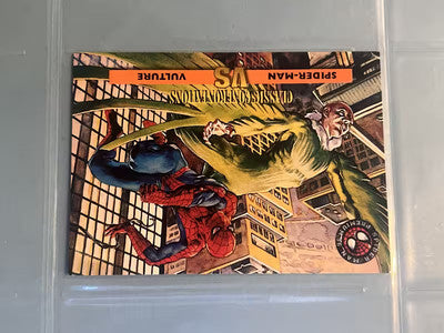 1996 Marvel Spider-Man Premium Classic Confrontations Spider-Man vs Vulture # 37