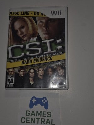 CSI: Crime Scene Investigation Hard Evidence (Nintendo Wii, 2008) CIB COMPLETE
