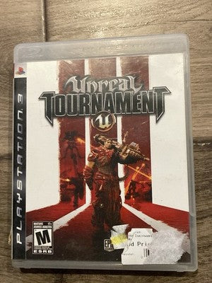 Unreal Tournament III (Sony PlayStation 3, 2007) CASE + MANUAL ONLY