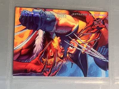 1995 Fleer Ultra X-Men Sabretooth vs Wolverine # 139 Base Card