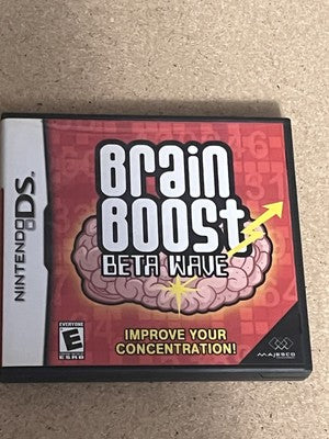 Brain Boost: Beta Wave (Nintendo DS, 2006) CIB