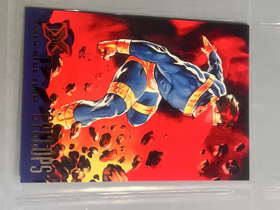 1995 Marvel Comics Fleer Ultra X-Men Blue Team Cyclops # 95
