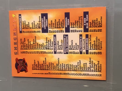 1995 Marvel Comics Fleer Ultra X-Men Checklist # 150
