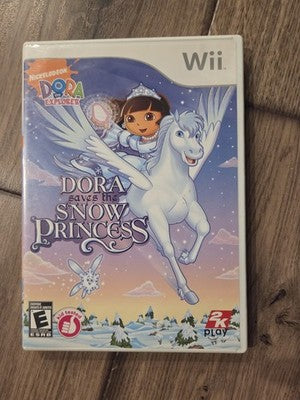 Dora Saves The Snow Princess (Nintendo Wii, 2008) NO MANUAL