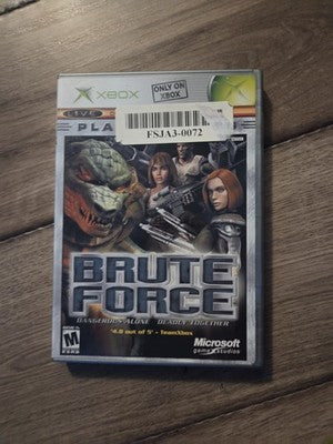 Brute Force: Platinum Hits (Microsoft Xbox, 2003) CIB COMPLETE