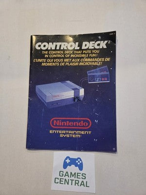 Instructional Booklet NES Control Deck Nintendo Entertainment System CAN-2