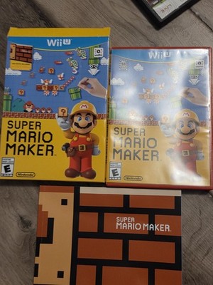 Super Mario Maker: Artbook Bundle (Nintendo Wii U, 2015) CIB COMPLETE