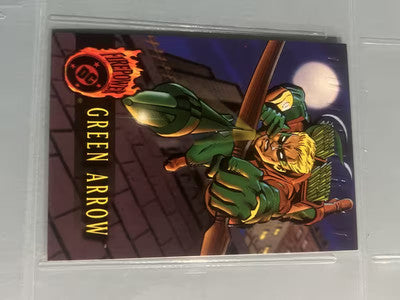 1996 DC Comics Outburst Firepower Green Arrow # 34 Trading Card