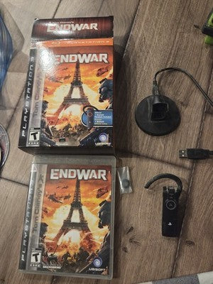 Tom Clancy's EndWar (Sony PlayStation 3 PS3, 2008) CIB BIG BOX HEADSET