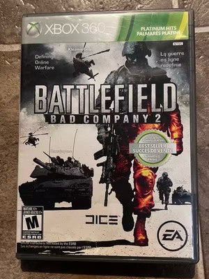 Battlefield: Bad Company 2 - Platinum Hits (Microsoft Xbox 360, 2010) NO MANUAL