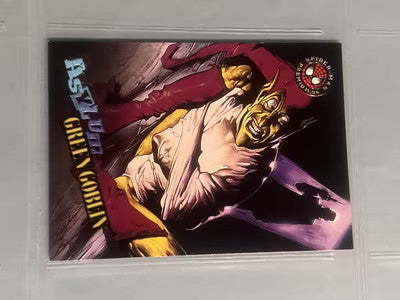 1996 Marvel Spider-Man Premium Asylum Green Goblin # 77 Card