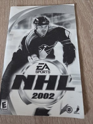 NHL 2002 (Sony PlayStation 2, 2001) MANUAL ONLY