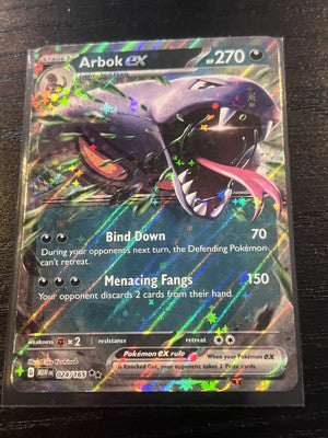Pokemon TCG - Arbok ex 024/165 Double Rare - Pokemon 151 - Near Mint