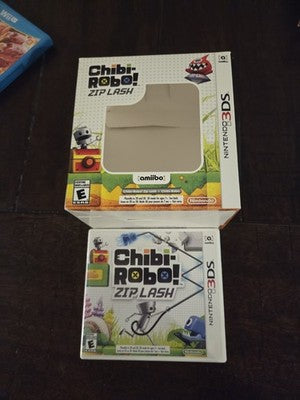 Chibi-Robo! Zip Lash Amiibo (Nintendo 3DS, 2015) WITH BOX NO AMIIBO