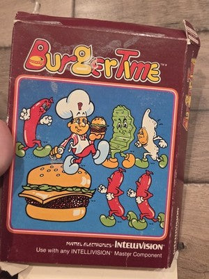 BurgerTime (Mattel Intellivision, 1982) NO MANUAL