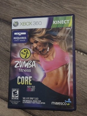 Zumba Fitness: Core (Microsoft Xbox 360, 2012) CIB COMPLETE