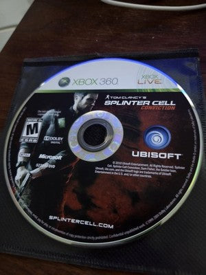 Tom Clancy's Splinter Cell: Conviction (Xbox 360, 2010) DISC ONLY