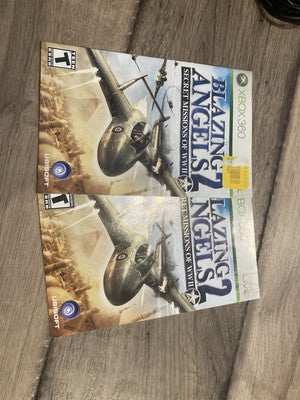 Blazing Angels 2 Secret Missions of WWII (Microsoft Xbox 360, 2007) MANUALS ONLY