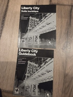 Grand Theft Auto IV Liberty City Travel Guides English French PlayStation 3 PS3