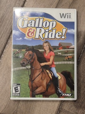 Gallop & Ride (Nintendo Wii, 2008) CASE + MANUAL ONLY